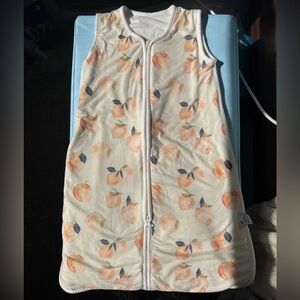 Copper Pearl Peach Print Sleep Sack - Cream & Peach